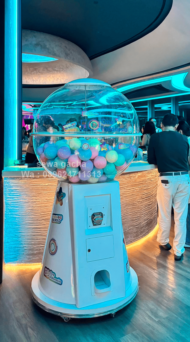 rental sewa mesin gacha gachapon jumbo