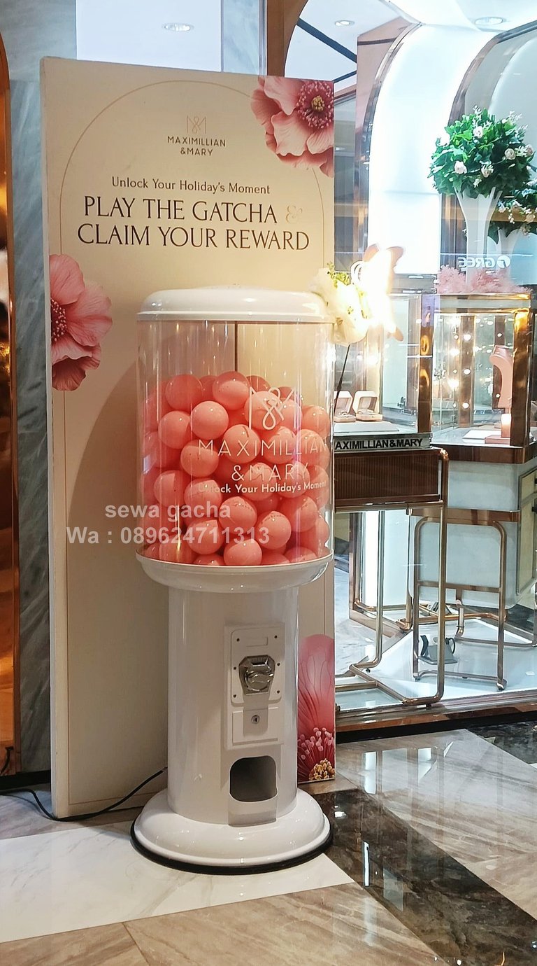 rental sewa mesin gacha gachapon event surabaya