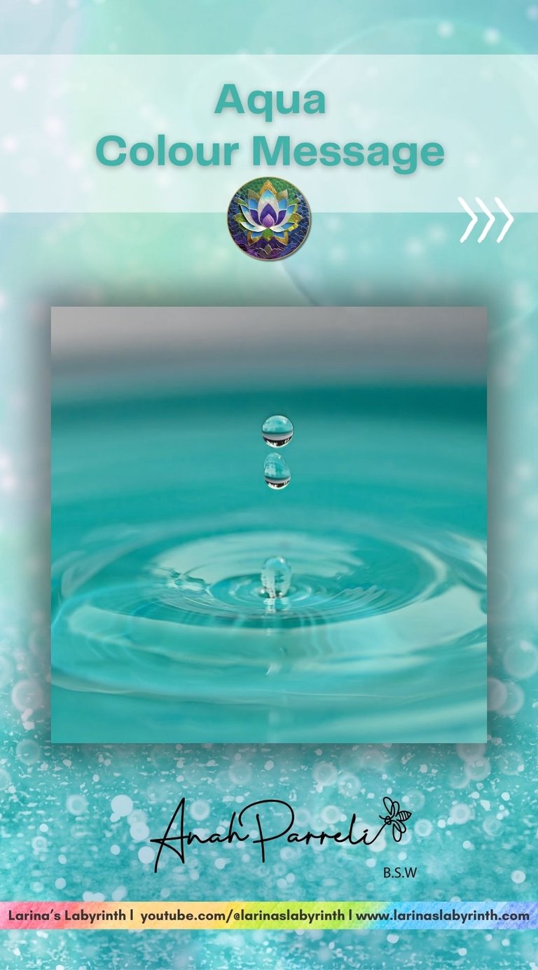 Colour Messenger: Power Of Aqua. Colour Healing; color healing