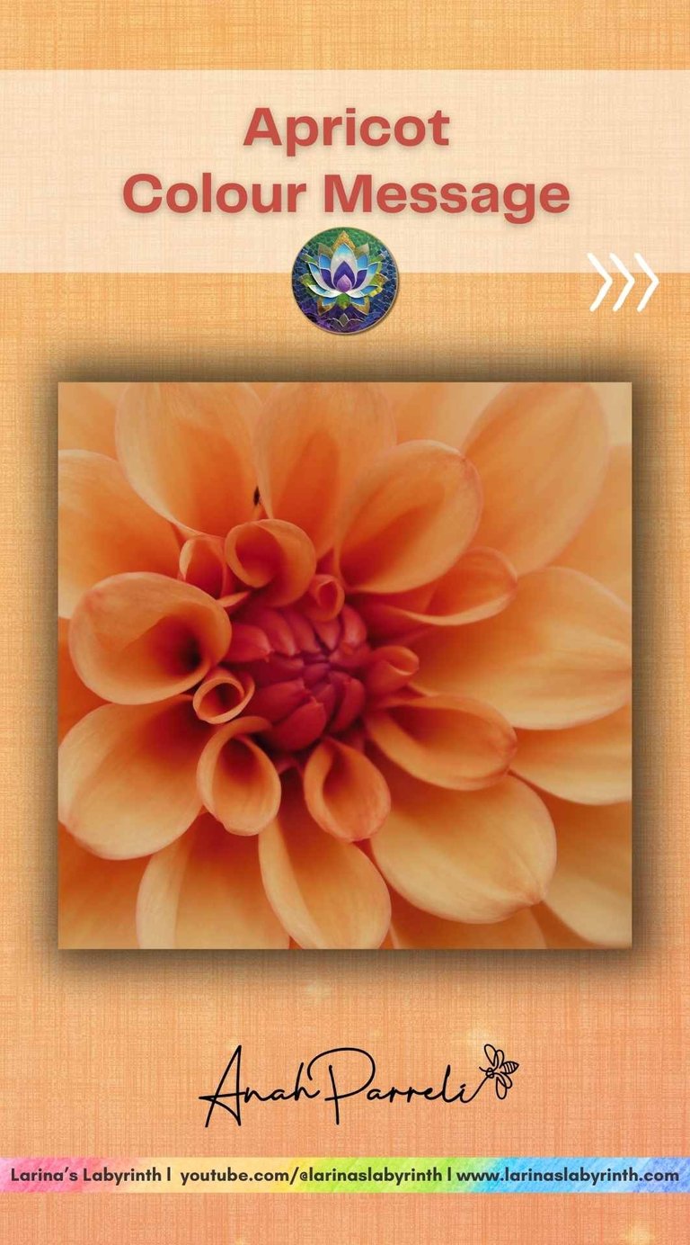 Colour message: Power of apricot light orange. Colour Healing, Color Healing