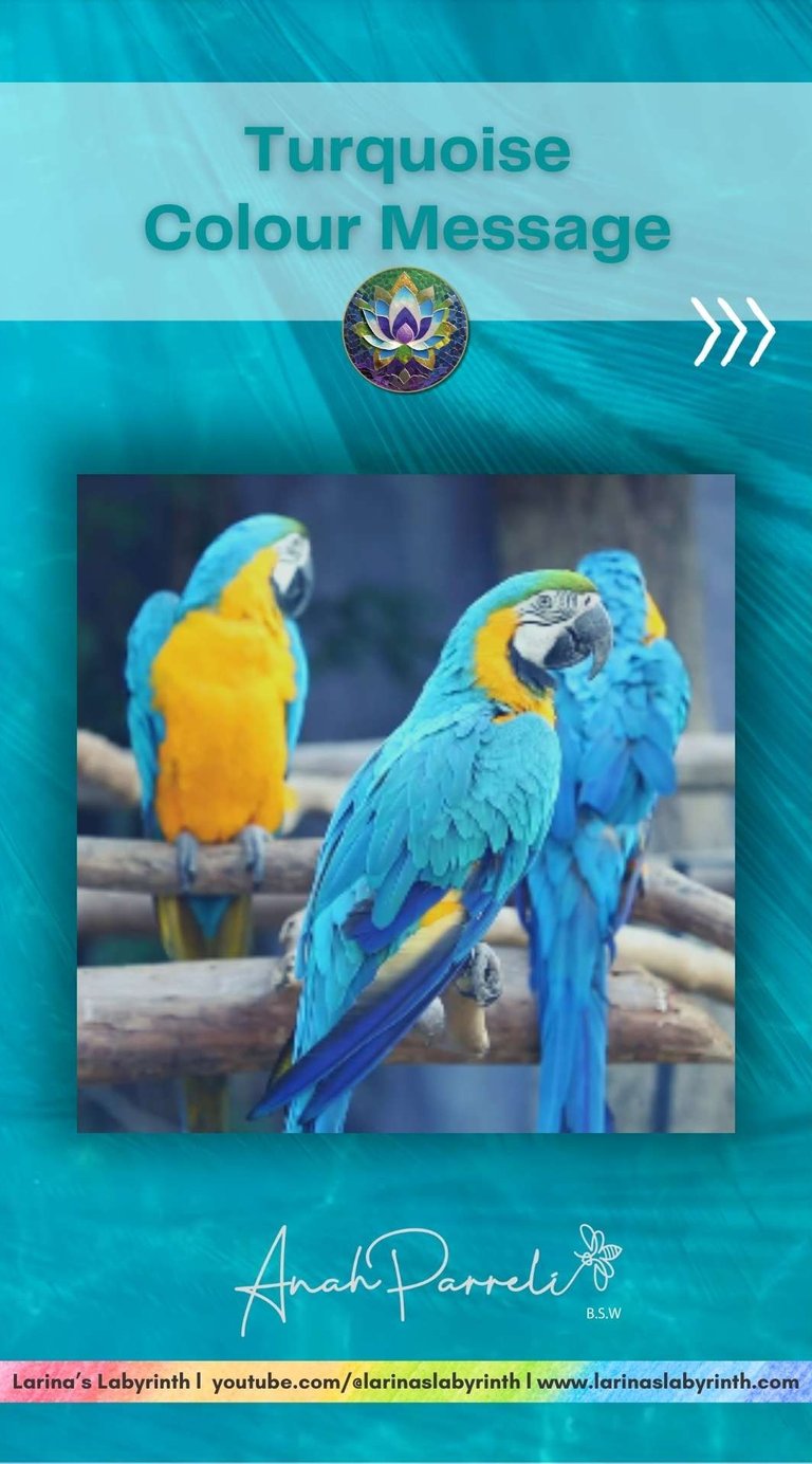 Colour message: Power of Turquoise Blue. Colour Healing, Color Healing