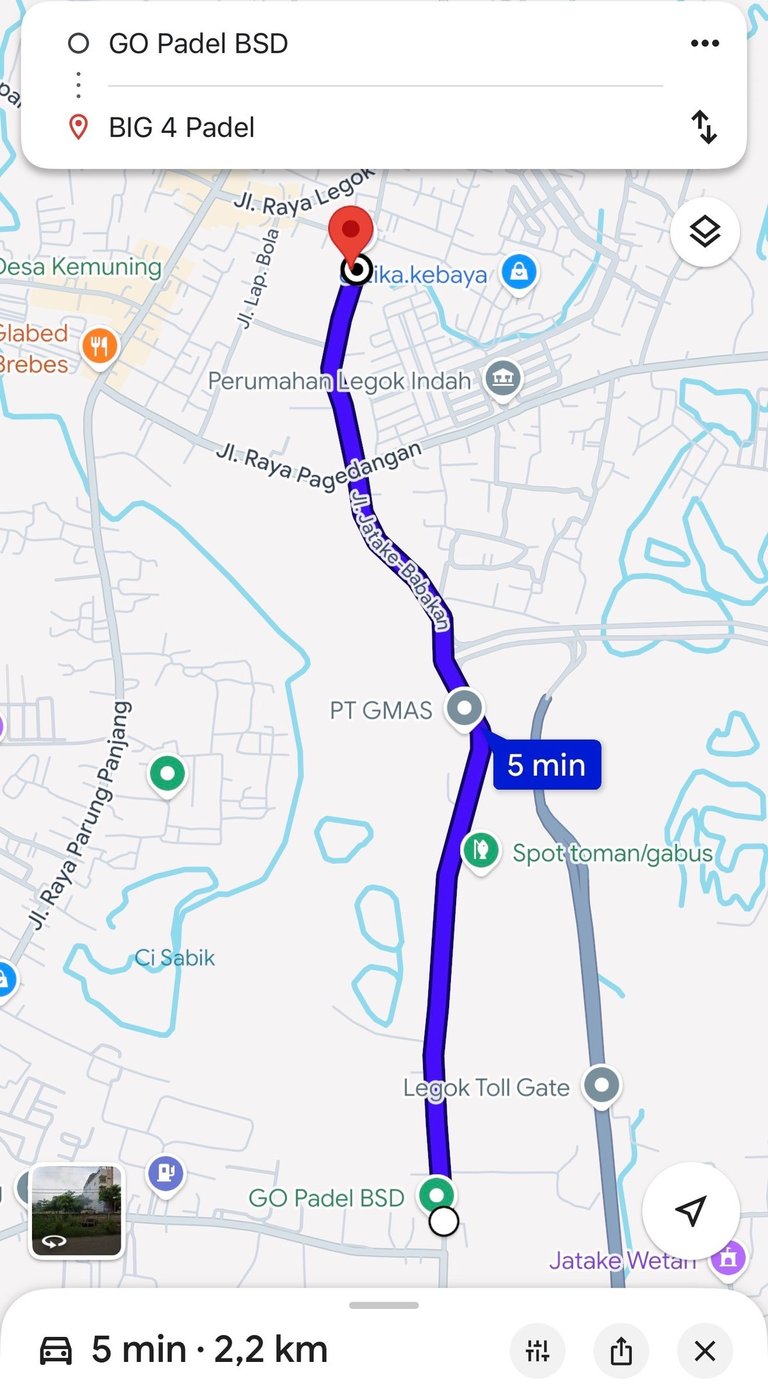 lokasi go padel bsd dekat dengan big4padel
