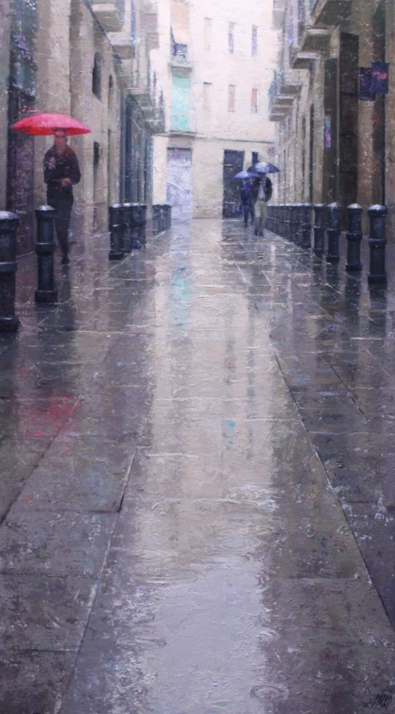 THE NARROW STREET REFLECTION 110 X 61