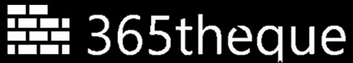 Logo 365thèque, fond noir