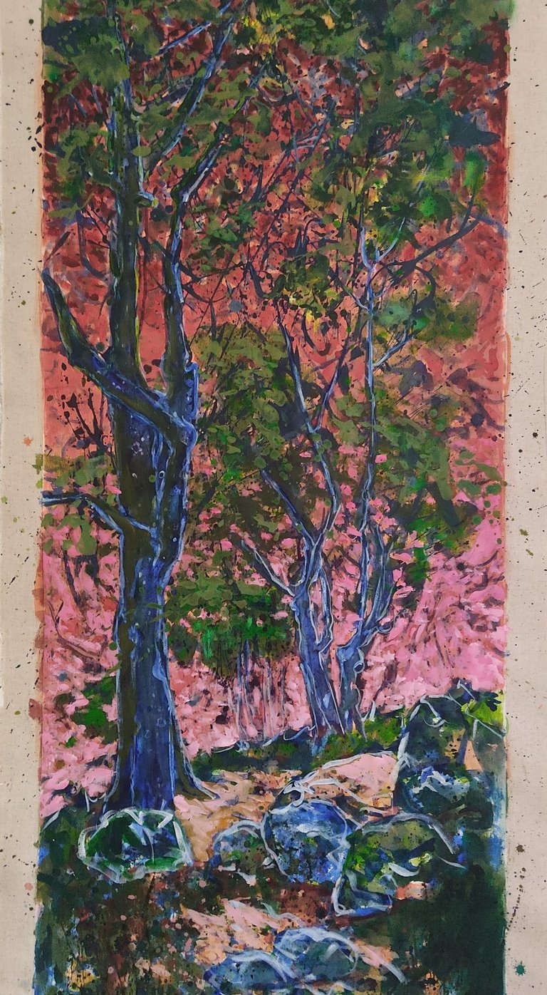 sous bois à Vercheny