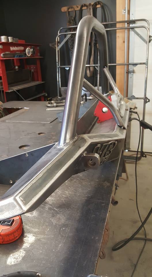 Custom fabricated bumper, Stainless tig welding in okotoks.
