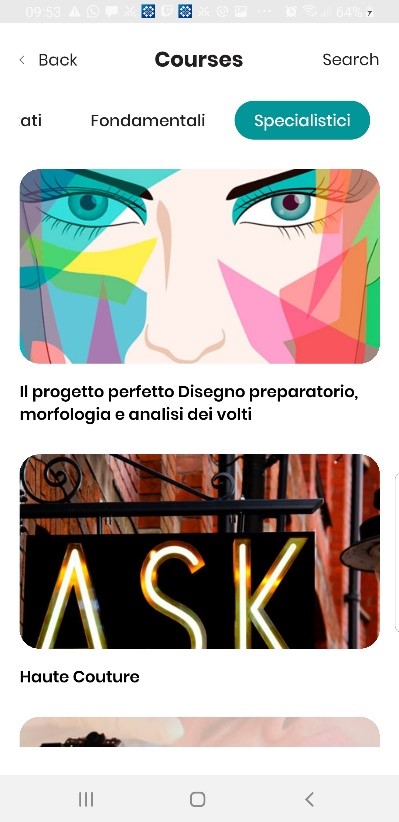 a woman's face with a colorful sign that says ask