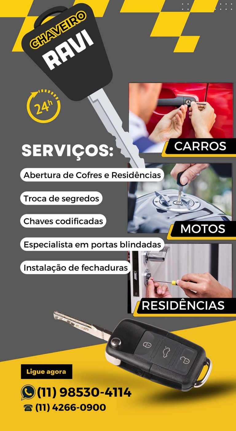 chaveiro de portas blindadas e cofres