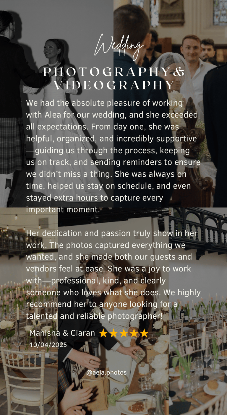 a wedding photographer's wedding day at the wedding venue