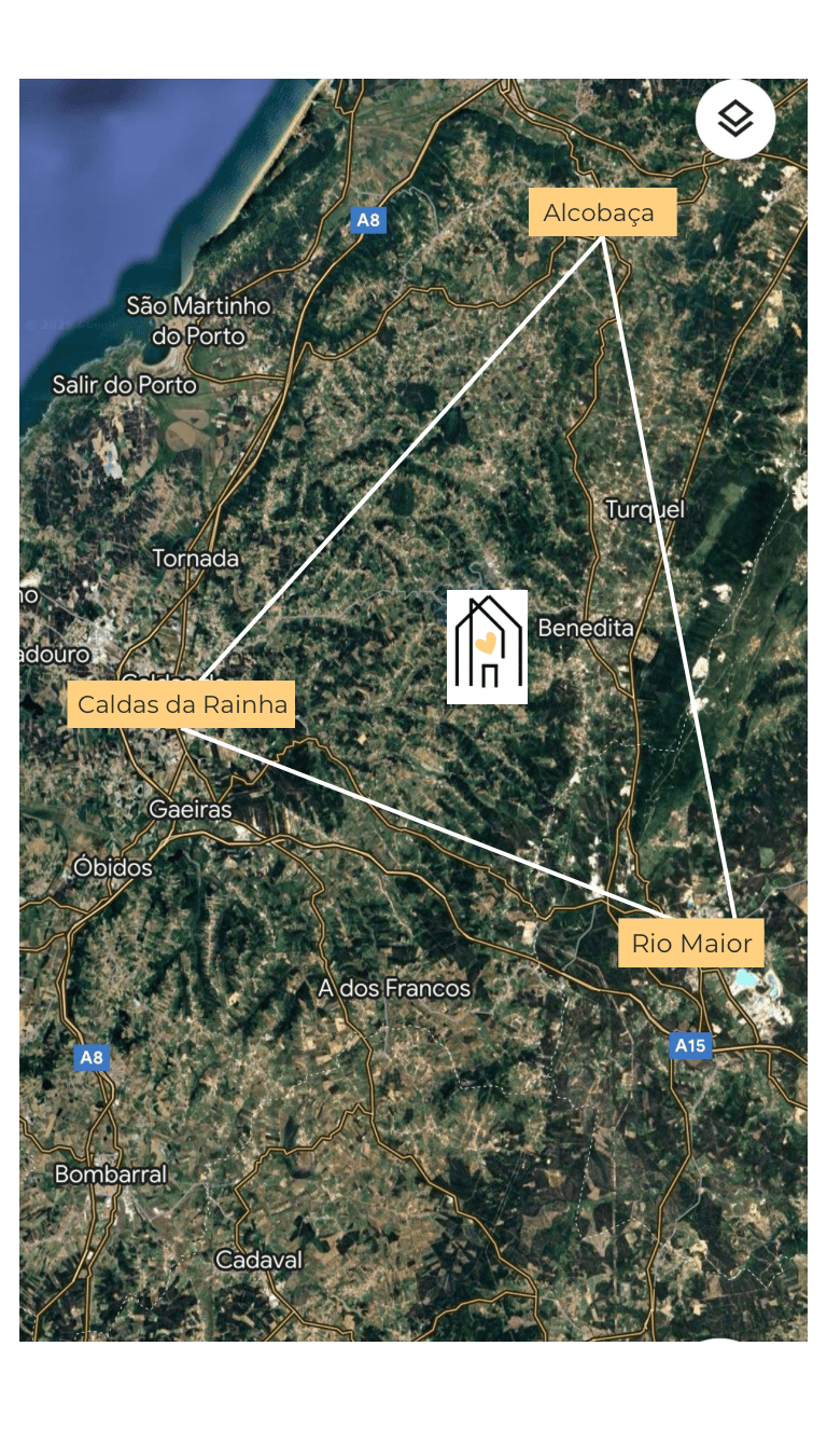 O mapa que mostra a localização da Montessori na Quinta