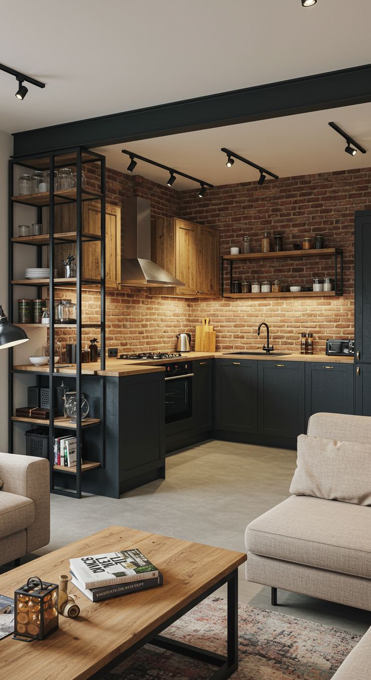 Fonksiyonel yerleşime sahip estetik mutfak tasarımı