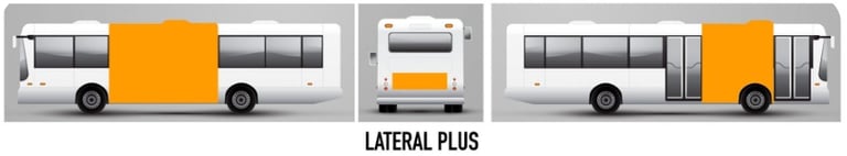 Publicidad laterales plus y trasera en autobús Valencia