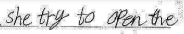 example of student writing 3