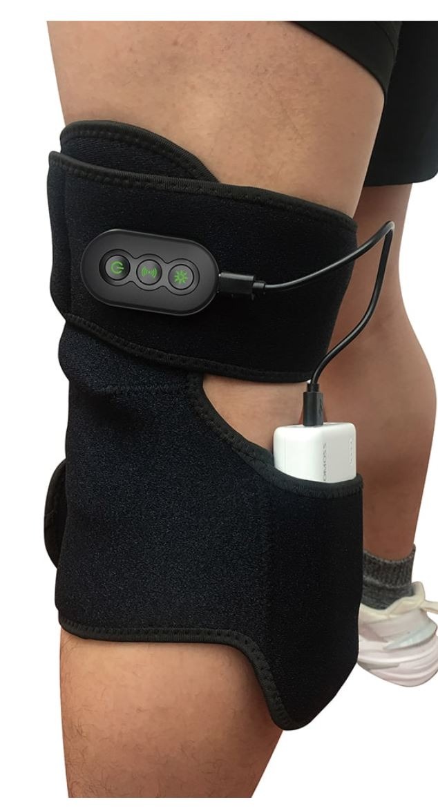 Genesys for the Knee showing battery connected to the function buttons