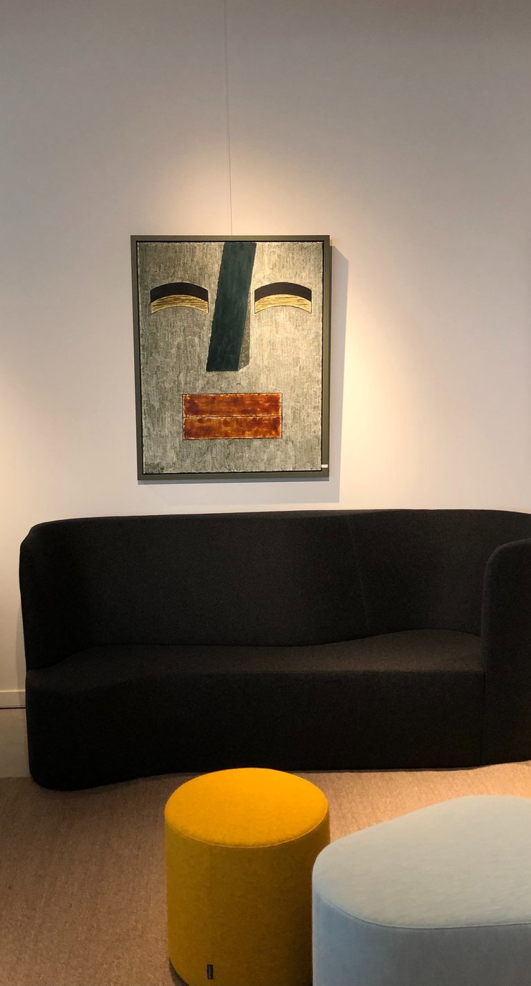 80cm x 100cm, painting on cotton with mineral and plant based dyes