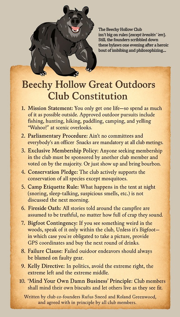 Beechy Hollow Greast Outdoors Club Constitution of 10 bylaws