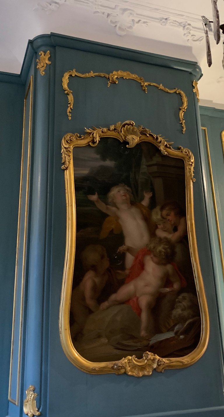 restauratie ornamenten plafond keizersgracht Amsterdam