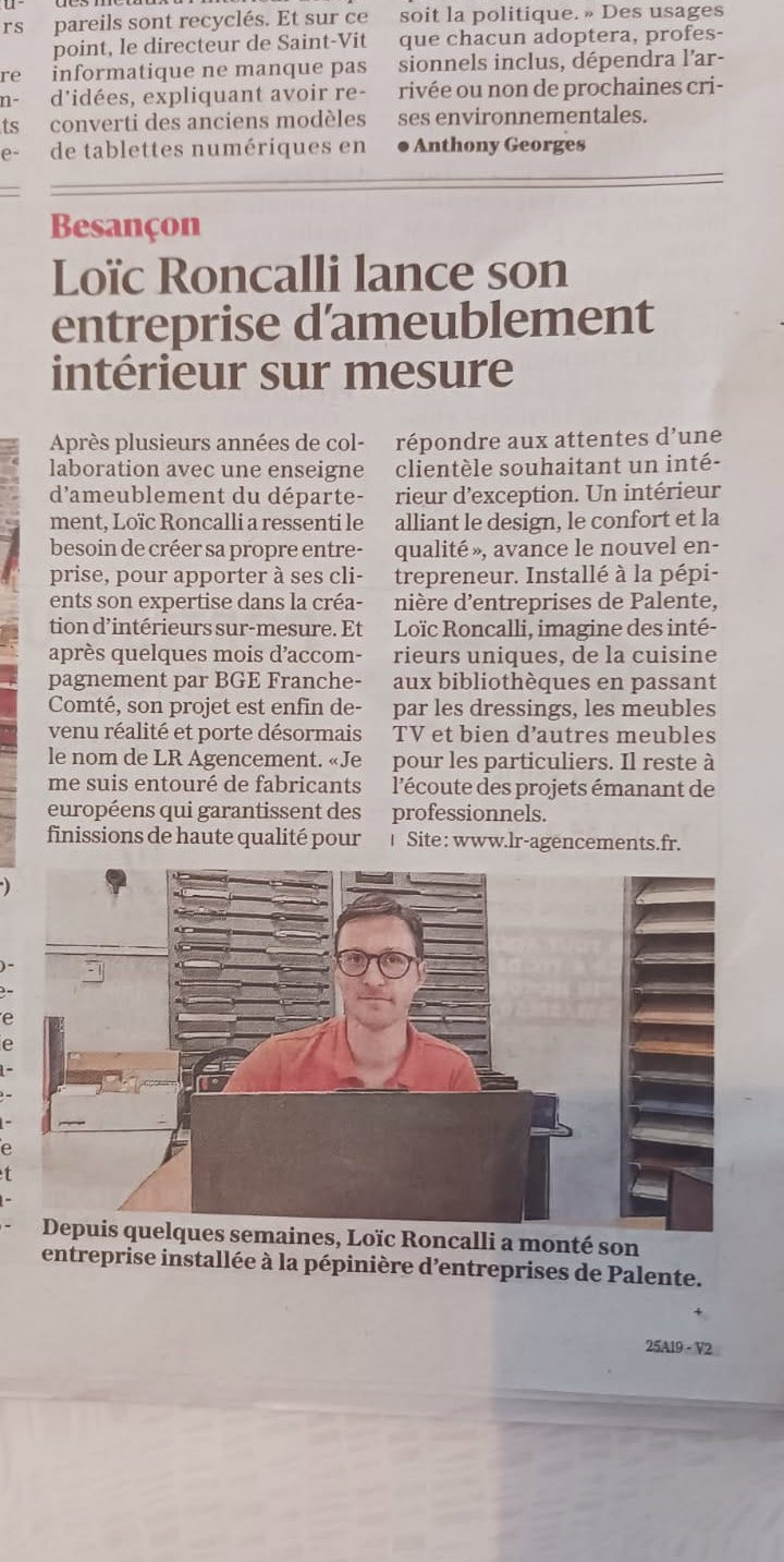 Aménagements sur mesure à Besançon Est Républicain Octobre 2025 Franche Comté