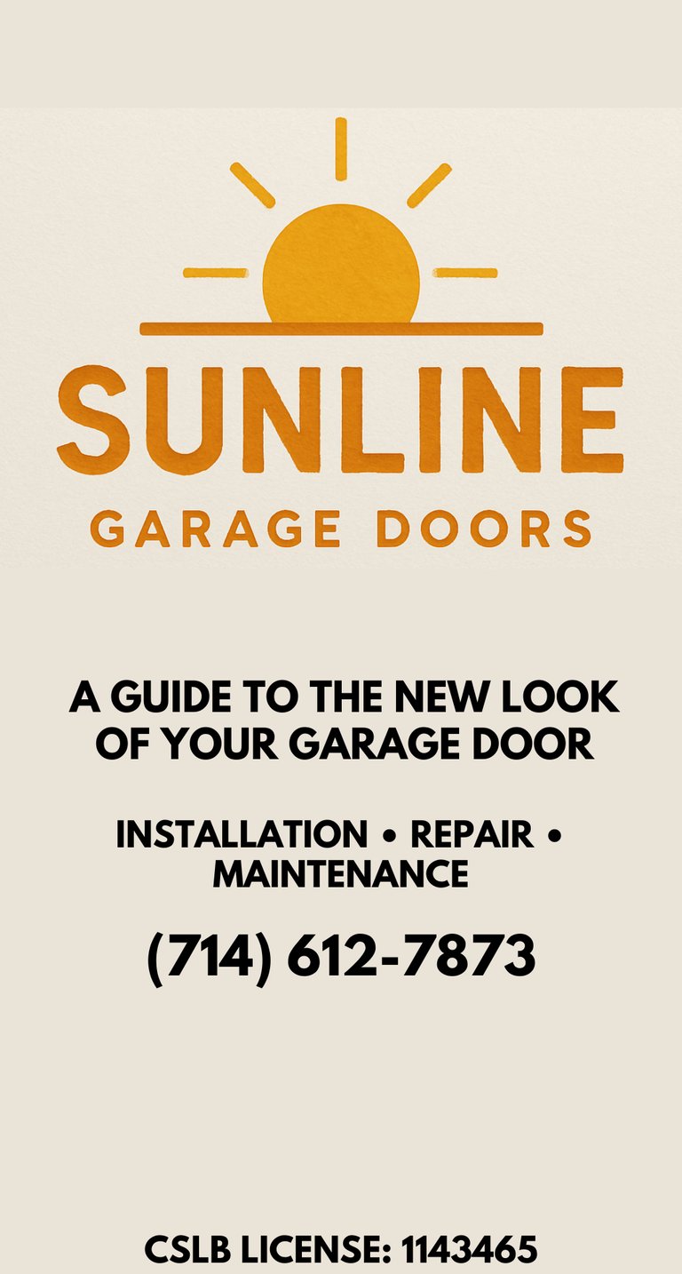 garage door brochure orange county sunline garage doors
