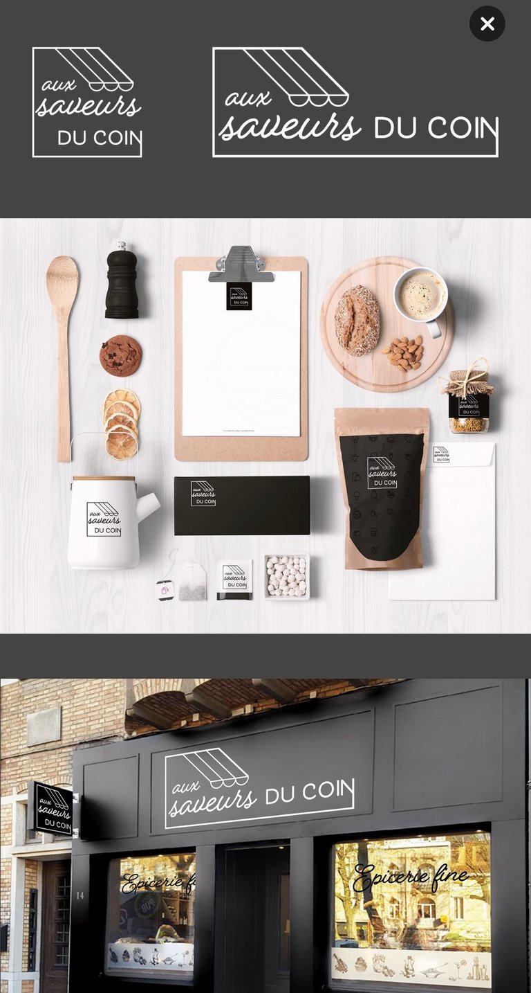Projet aux saveurs du coin création logo, imprimés et packagings pour épicerie