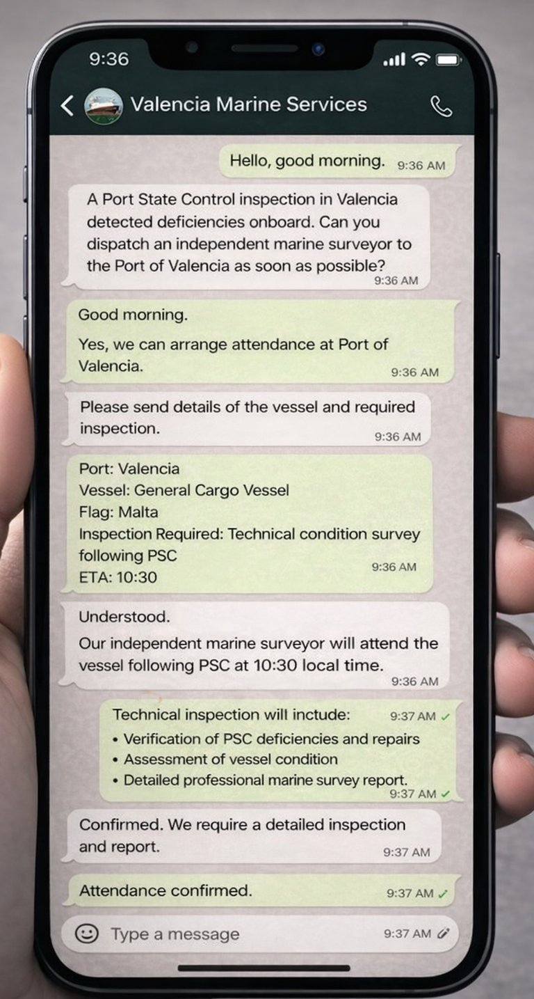 marine surveyor chat