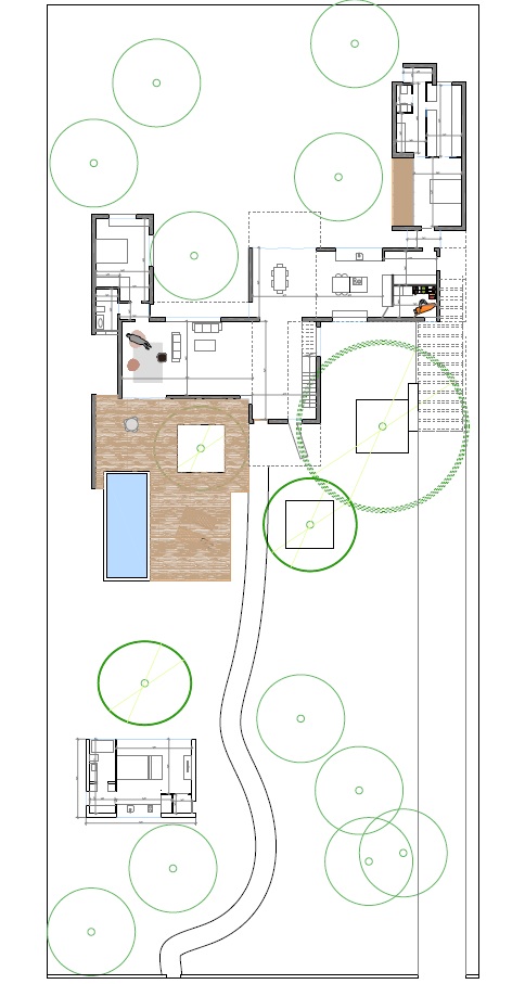 casa entre árboles