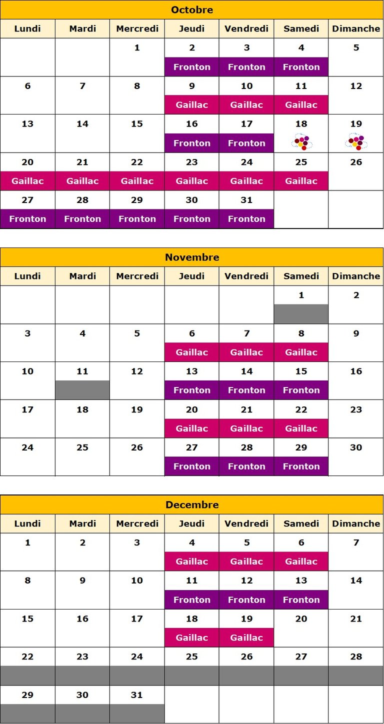 Calendrier