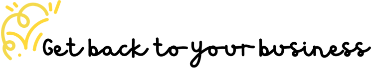 Get back to your business header