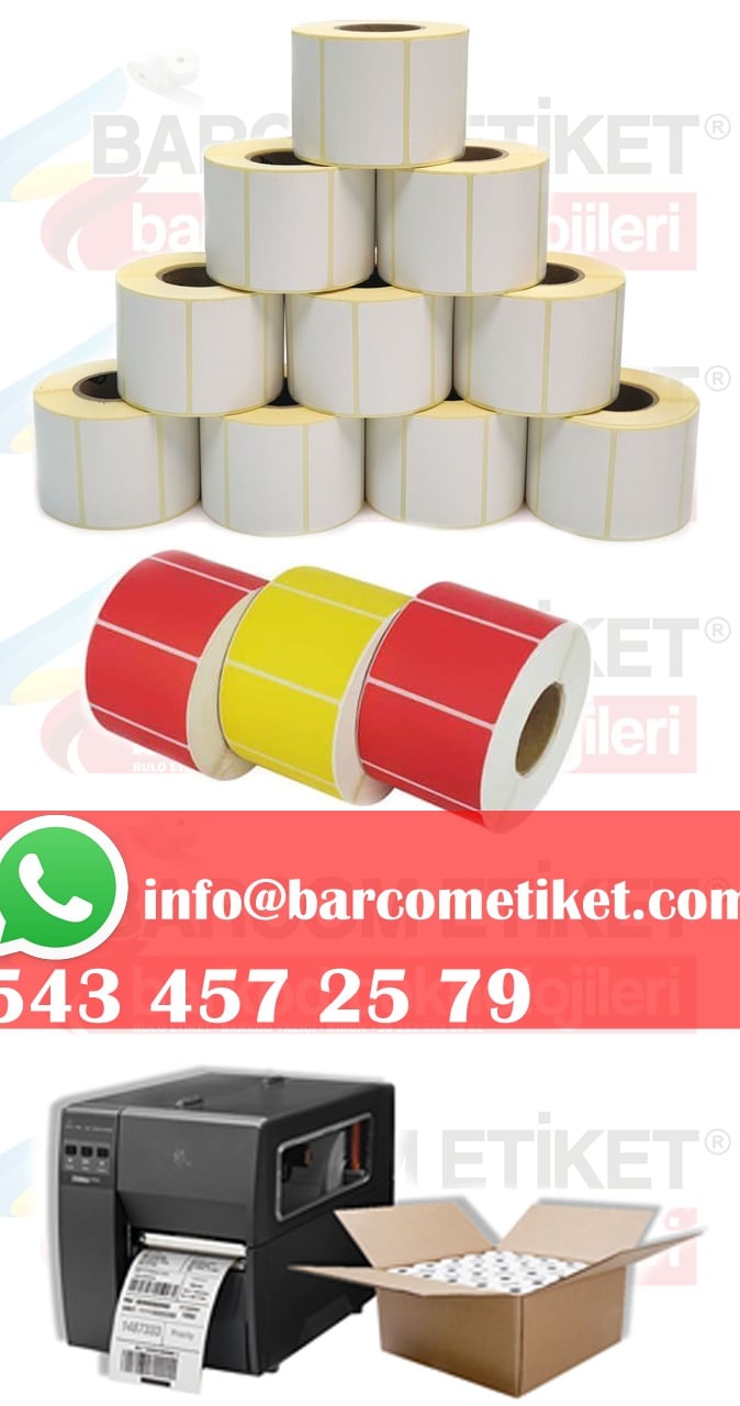 Rulo Termal Barkod Etiketi