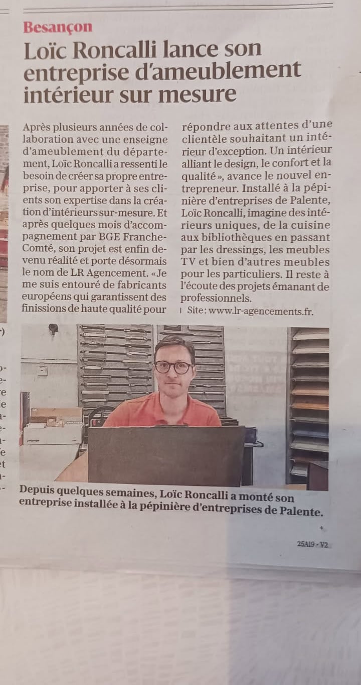 Aménagements sur mesure à Besançon Est Républicain Octobre 2025