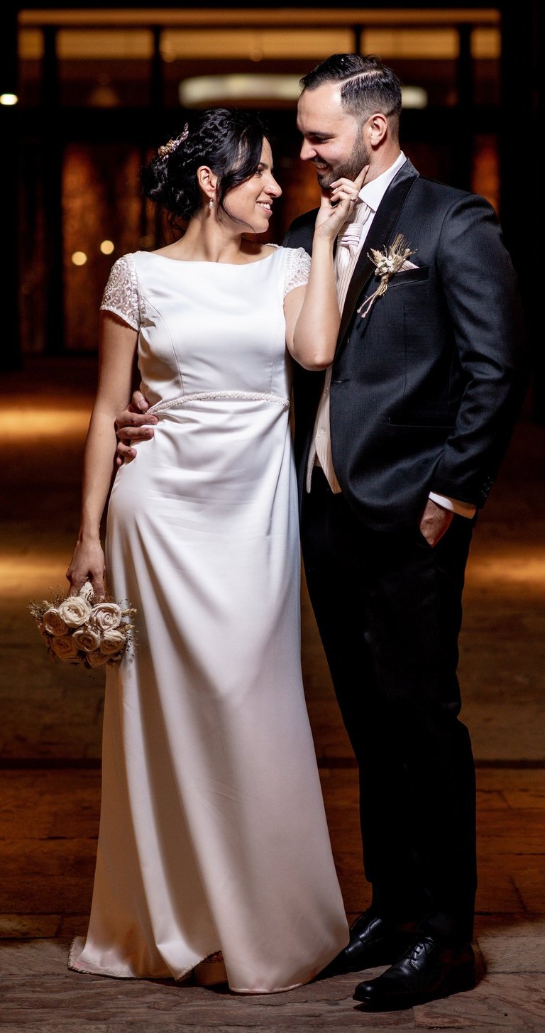 Novios durante una boda en Valencia