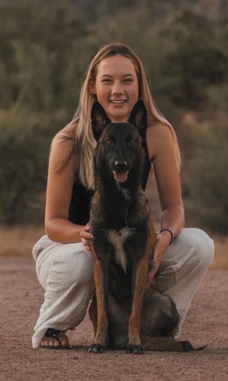 Izzy from Guido Media with her Dog