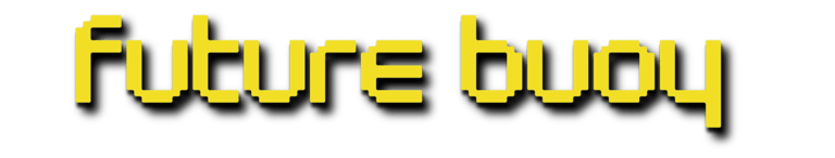 Future Buoy Website Text logo in a Pixelated Font 