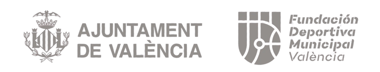 Logotipo de la fundación deportiva municipal valencia  que patrocina al club valenciano de natación