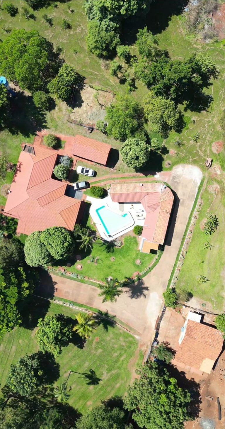 Visão aérea Rancho do Neneco - Rancho para alugar em Miguelópolis SP