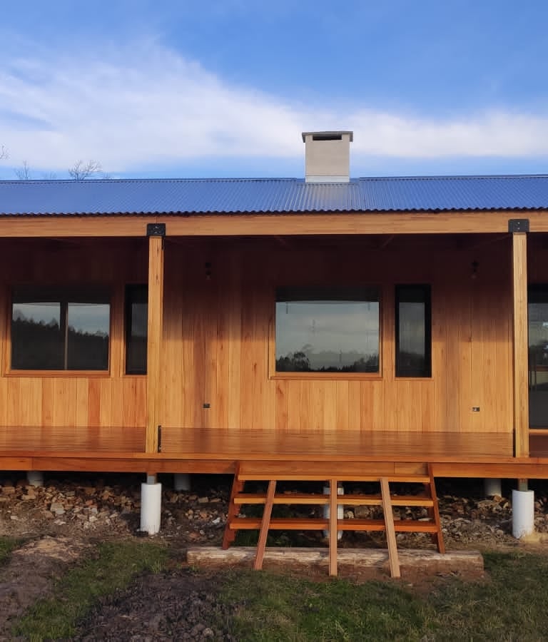 Casa de madera con wood frame La Criollita