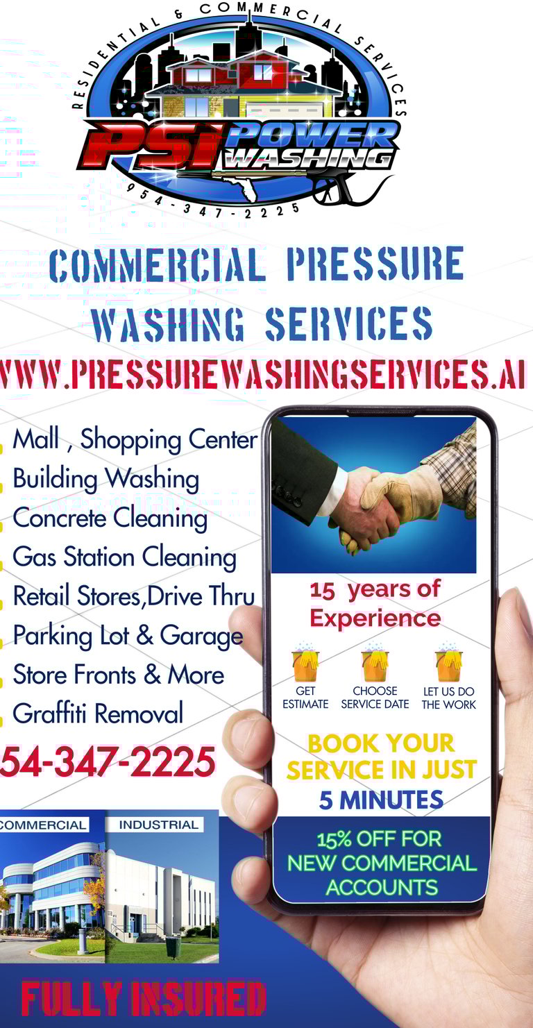 commercial pressure washing services fort lauderdale 