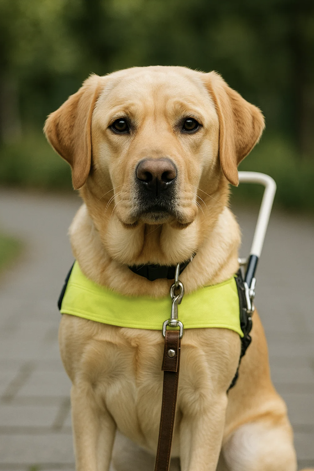 Labrador pour la journée internationale des chiens guides