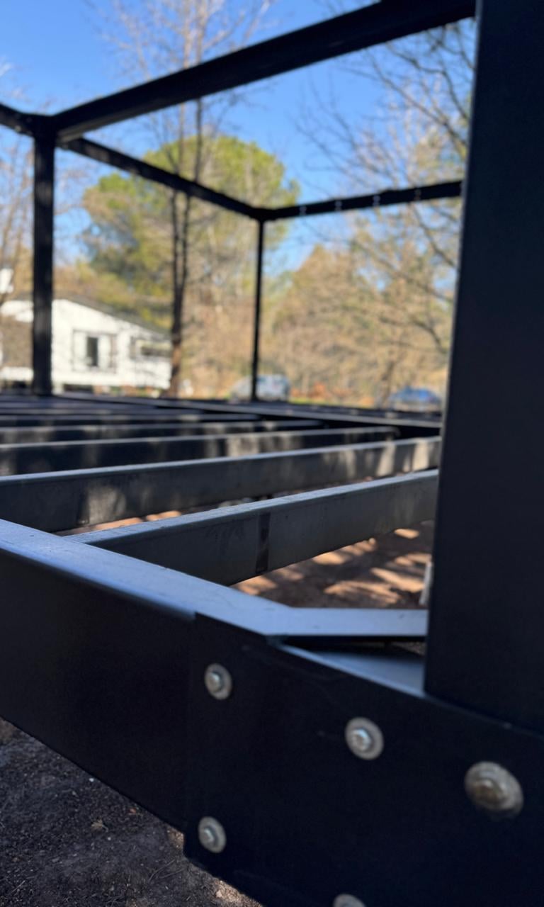 construi a tu tiempo, estructura de hierro de simple armado