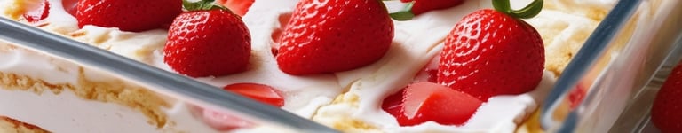 pavê de morango com creme de leite em pó