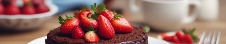 bolo de chocolate com recheio de leite Ninho e morangos