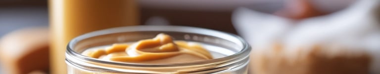 doce de leite em um pote de vidro