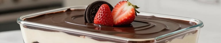 pavê de ninho com oreo e morango