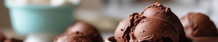 sorvete de chocolate