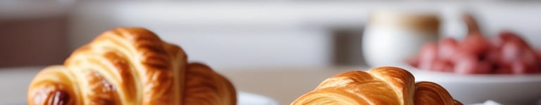 Croissant recheado com queijo e presunto