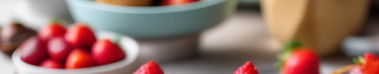 mini tortinhas de chocolate com morango