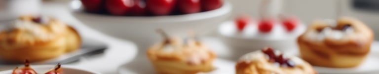 pãozinho com creme e cereja