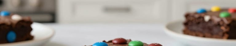 brownie com M&M