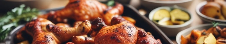 Coxa de Frango Assada com Batata