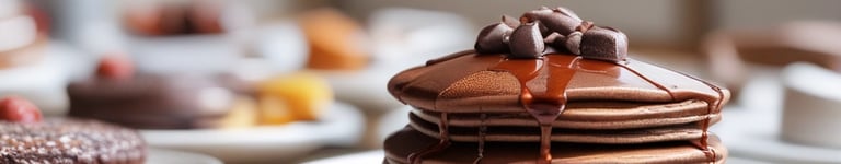 panqueca de chocolate sem açúcar